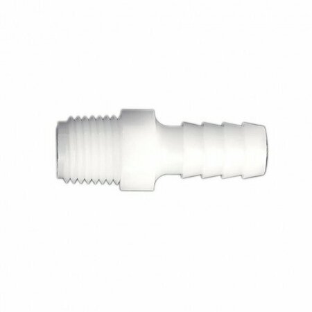 DANCO Pipe Adapter, 1/4 x 3/8 in, MIP x Barb, Nylon 52672B